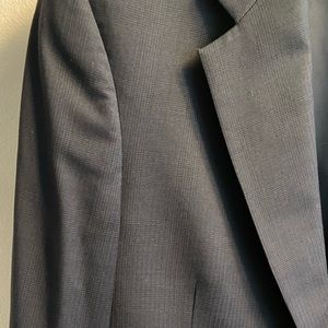 Hart Schaffer & Marx Gold Trumpeter Black Glen Check 2 piece Suit